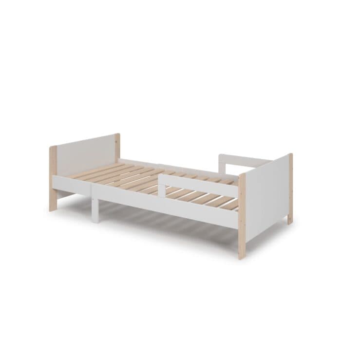 LIT ÉVOLUTIF 90X140 - BLANC CIRÉ ( AVEC SOMMIER ) - Image 2