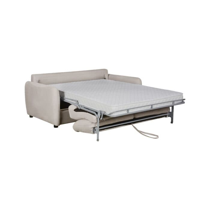 CANAPE LIT 3 PLACES AVEC MATELAS  - BEIGE - Image 2