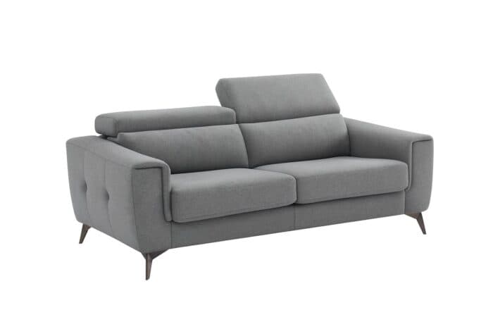 CANAPE LIT 3 PLACES EN AVEC MATELAS - GRIS - Image 2