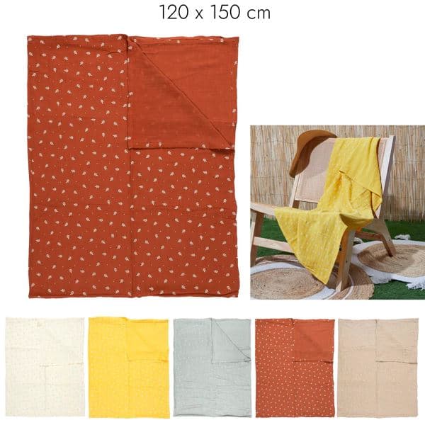 PLAID 120 X 150 CM EN COTON - Image 2