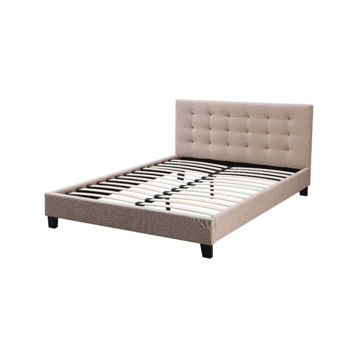 LIT 140 X 190 CM AVEC SOMMIER - BEIGE - Image 2