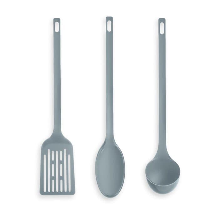 LOT DE 3 USTENSILES DE CUISINE SILICONE - BLEU - Image 2