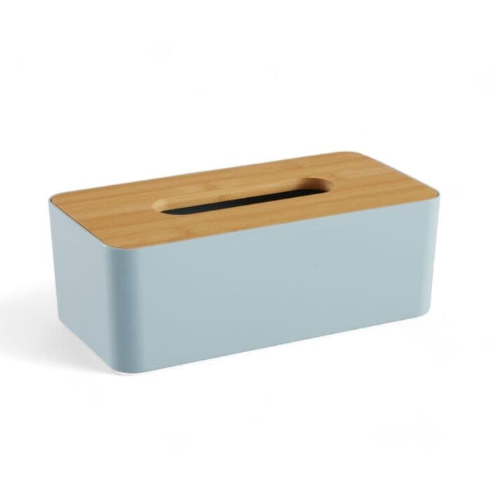 BOÎTE À MOUCHOIRS BAMBOU - BLEU - Image 2