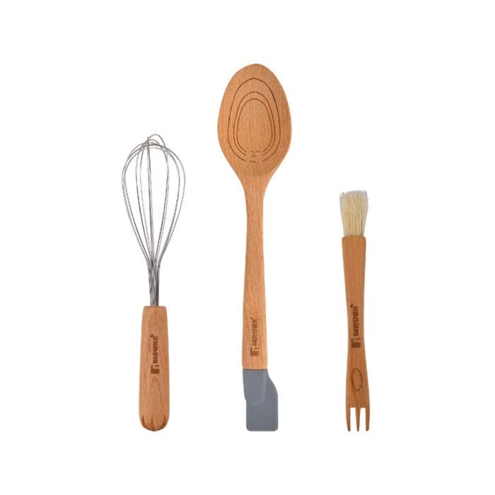 LOT DE 3 USTENSILES DE CUISINE - BOIS - Image 2