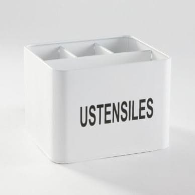 POT À USTENSILES 4 COMPARTIMENTS - BLANC - Image 2