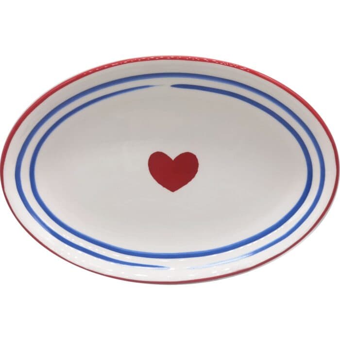 PLAT OVALE CÉRAMIQUE 30,2X24,6 CM - Image 2
