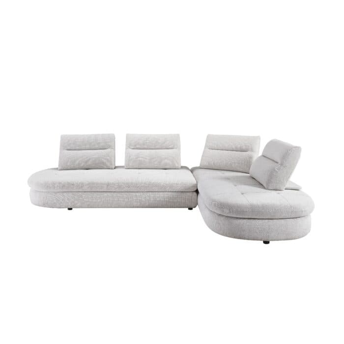 CANAPE D'ANGLE EN TISSU - BEIGE - Image 2