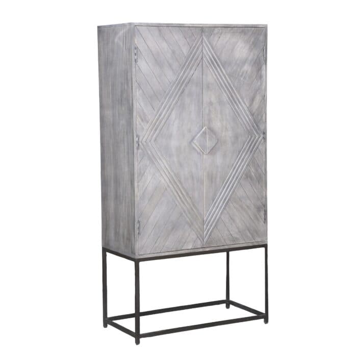 ARMOIRE 2 PORTES - BOIS DE MANGUIER - Image 2