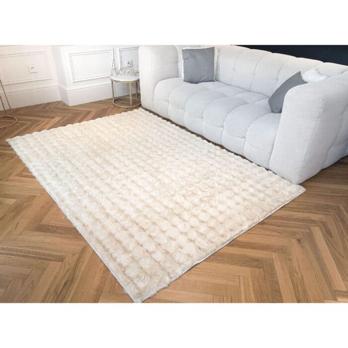 TAPIS 120X160 CM EN POLYPROPYLÈNE - BEIGE - Image 2