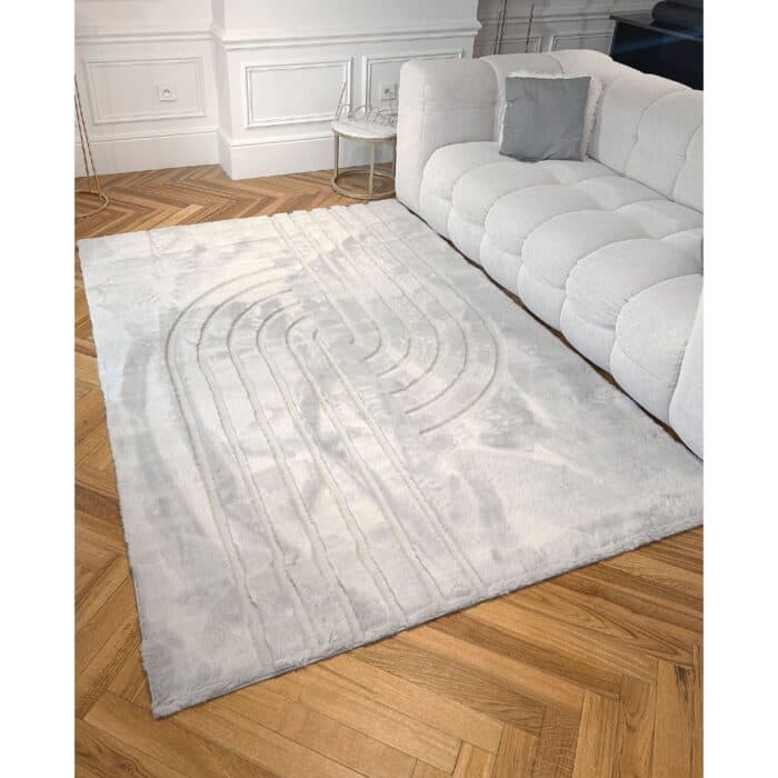 TAPIS 120X160 CM EN POLYPROPYLÈNE - GRIS - Image 2