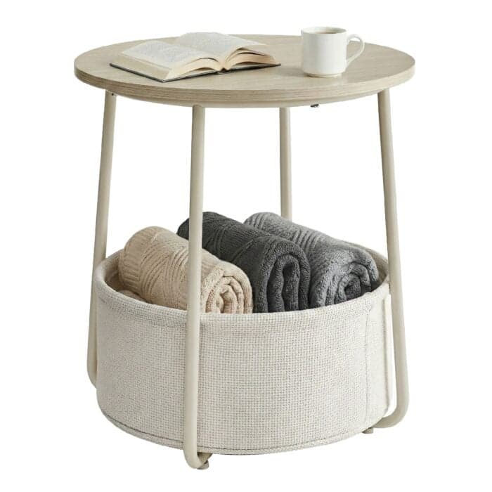 TABLE D'APPOINT 45X45X51 CM - BEIGE - Image 2