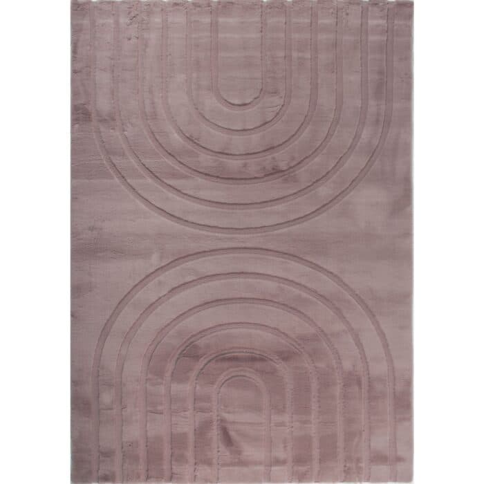 TAPIS RECTANGLE ALASKA - ROSE - Image 2