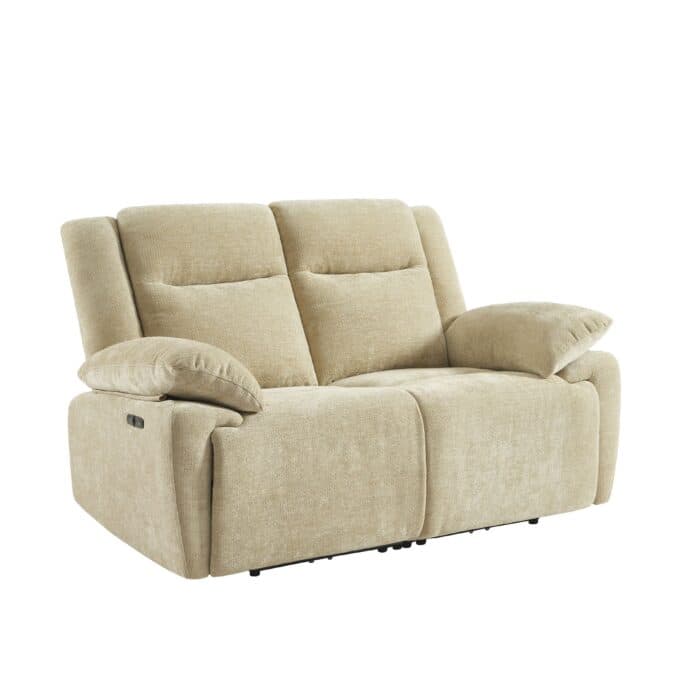 CANAPÉ 2 PLACES 2 RELAXS ÉLECTRIQUES - BEIGE - Image 2
