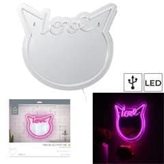 MIROIR CHAT KAWAII LED EFFET NÉON - Image 2