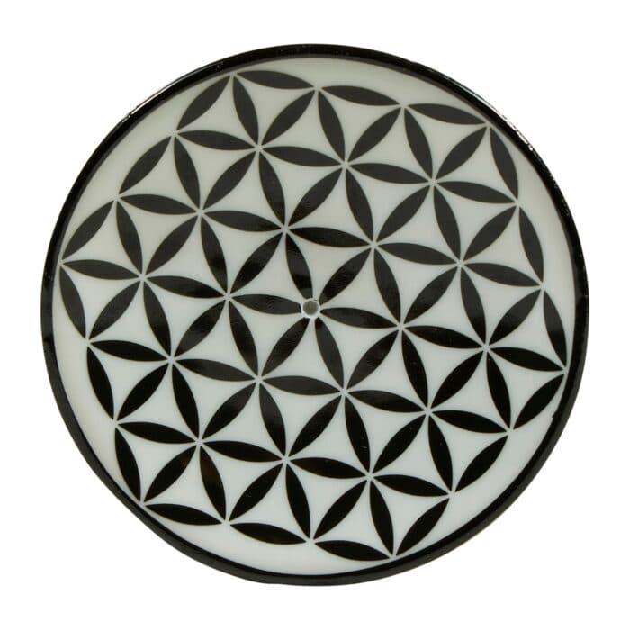 PORTE-ENCENS ROND - BLANC ET NOIR - Image 2