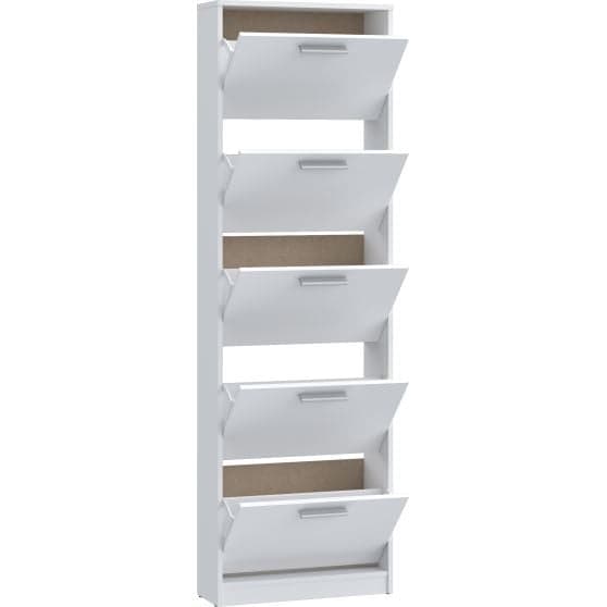 MEUBLE CHAUSSURES 4 ABATTANTS - BLANC - Image 2