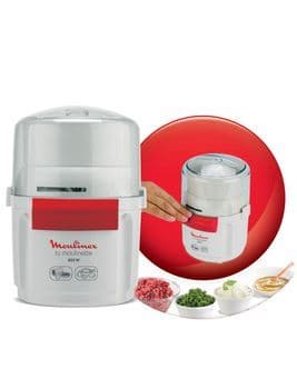MINI HACHOIR 800 W 250 ML LAME INOX SYSTÈME 1-2-3 - BLANC - MOULINEX - Image 2