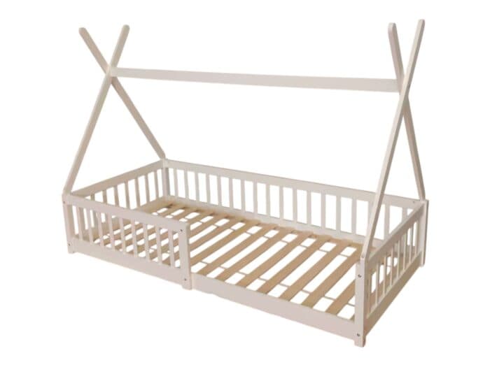 LIT TIPI 90X190 - BLANC ( AVEC SOMMIER ) - Image 2