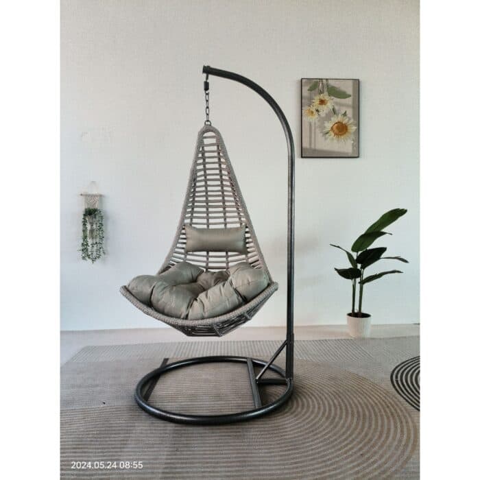 BALANCELLE AVEC COUSSIN 1 PLACE- GRIS - Image 2