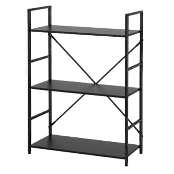 ÉTAGÈRE 3 TABLETTES - NOIR - Image 1