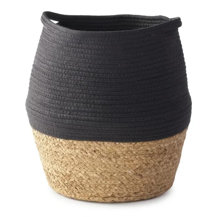 PANIER ROND 40X40 CM - FUSAIN - Image 1