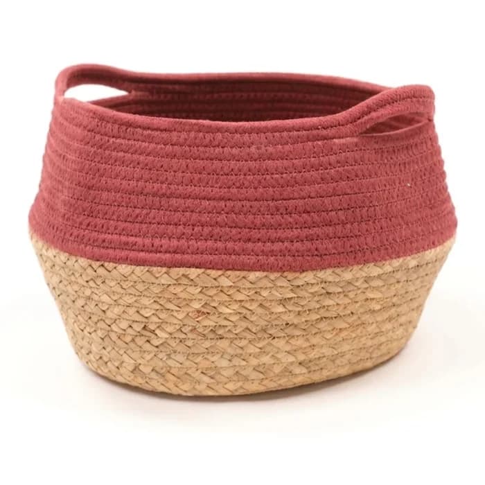 PANIER ROND 27X23 CM - TERRACOTTA - Image 1