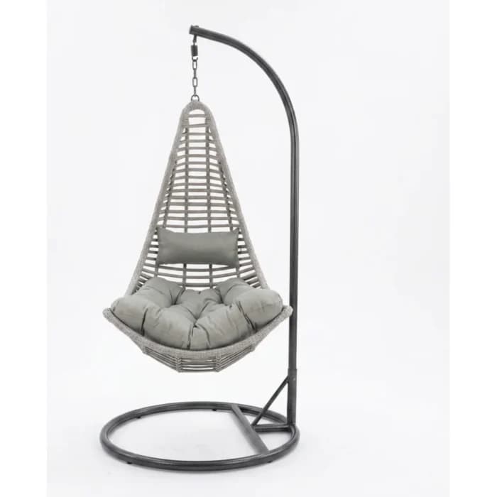 BALANCELLE AVEC COUSSIN 1 PLACE- GRIS - Image 1