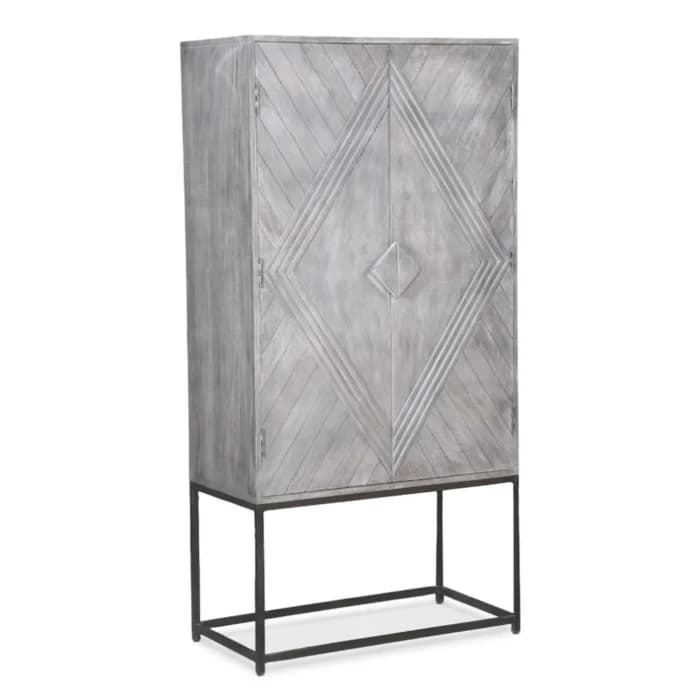ARMOIRE 2 PORTES - BOIS DE MANGUIER - Image 1