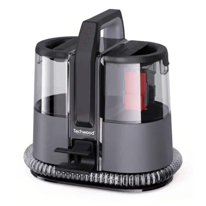 ASPIRATEUR INJECTEUR EXTRACTEUR SANS FIL - NOIR &amp; GRIS - TECHWOOD - Image 1