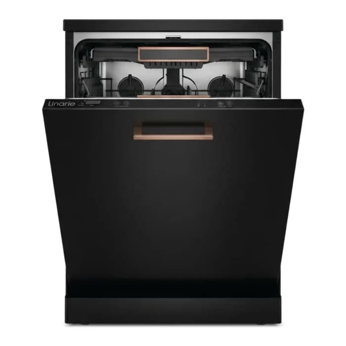 LAVE-VAISSELLE ENCASTRABLE 14 COUVERTS 4 PROGRAMMES 46 DB CLASSE D DÉPART DIFFÉRÉ - NOIR - LINARIE - Image 1