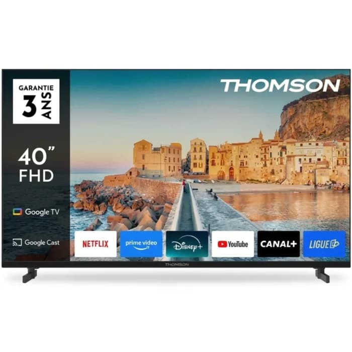 TÉLÉVISEUR LED 40" FULL HD 60 HZ GOOGLE TV DOLBY AUDIO WI-FI BLUETOOTH - THOMSON - Image 1