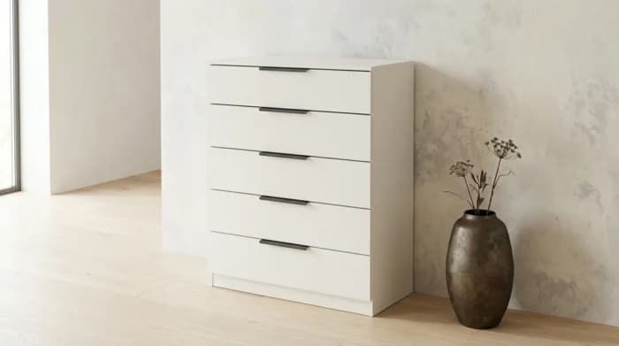 RANGEMENT 5 TIROIRS - BLANC - Image 1
