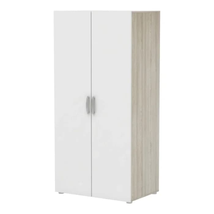 ARMOIRE 2 PORTES - CHENE ET BLANC - Image 1