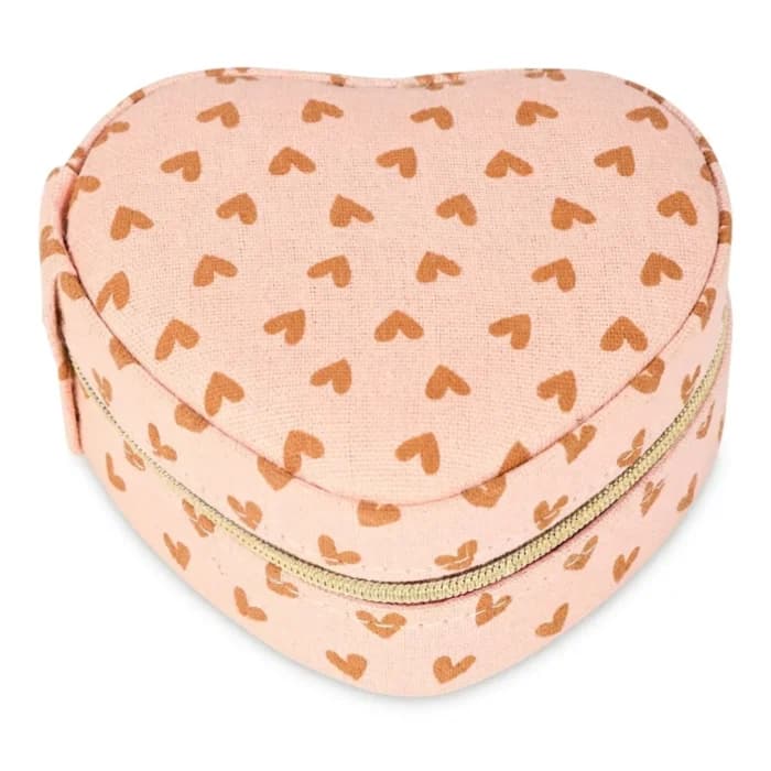 BOÎTE À BIJOUX FORME COEUR - ROSE - Image 1
