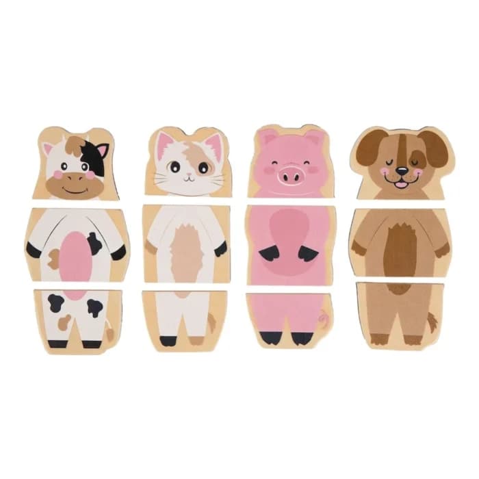 LOT DE 4 PUZZLES MAGNÉTIQUES FERME - Image 1