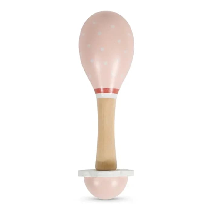 MARACAS MOTIF CYGNE EN BOIS - Image 1