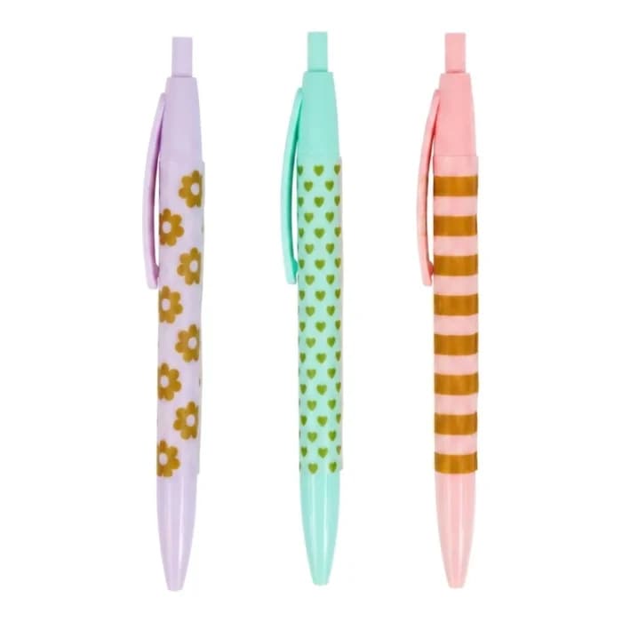 LOT DE 3 STYLOS BILLE FANTAISIE - Image 1