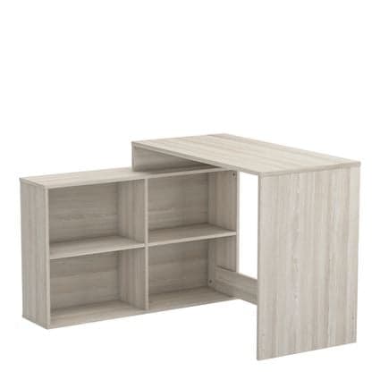 BUREAU D'ANGLE 4 CASES - CHENE - Image 2