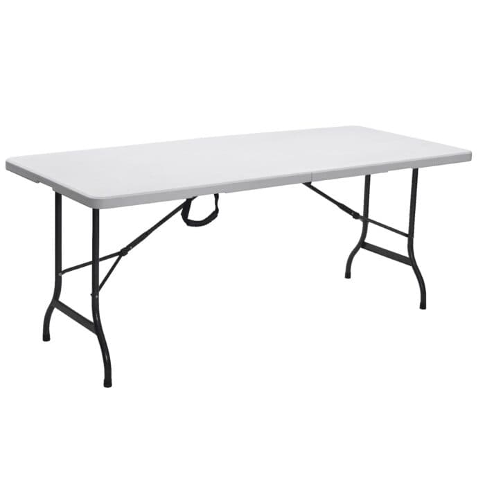 TABLE PLIABLE RECTANGULAIRE - BLANCHE - Image 2