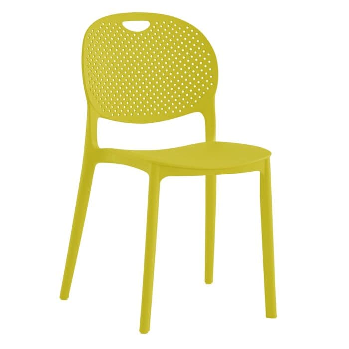 CHAISE PLASTIQUE - JAUNE - Image 2
