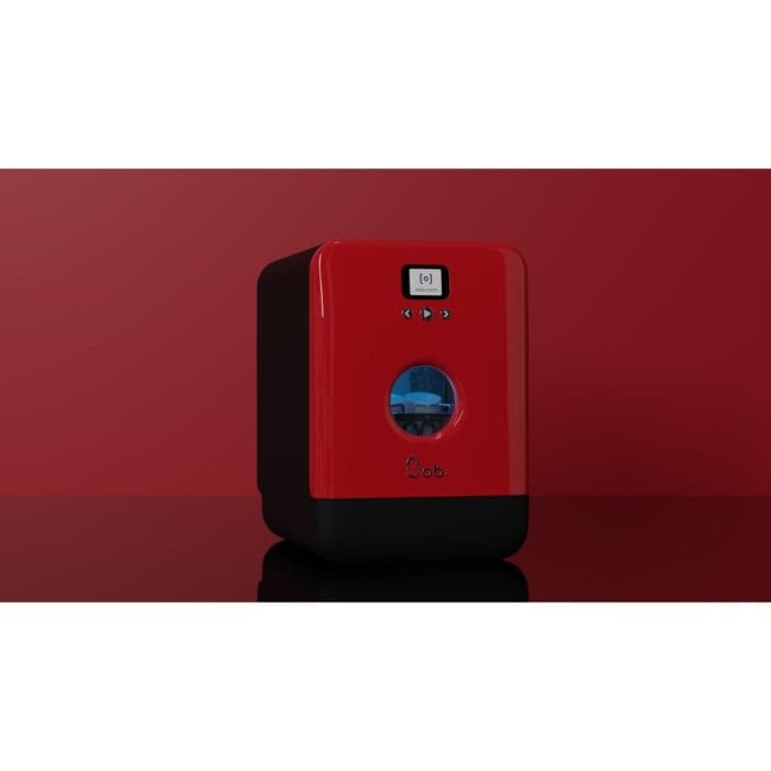 MINI LAVE-VAISSELLE CONNECTÉ 3 COUVERTS 5 PROGRAMMES 43 DB WIFI OUVERTURE TACTILE - NOIR ROUGE - BOB - Image 2