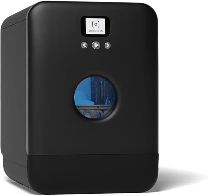 MINI LAVE-VAISSELLE CONNECTÉ 3 COUVERTS 5 PROGRAMMES 43 DB WIFI OUVERTURE TACTILE - NOIR - Image 2