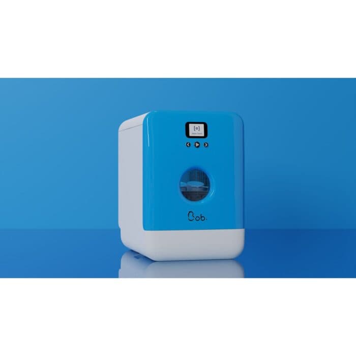 MINI LAVE-VAISSELLE CONNECTÉ 3 COUVERTS 5 PROGRAMMES 43 DB WIFI OUVERTURE TACTILE - BLEU MAYA - BOB - Image 2