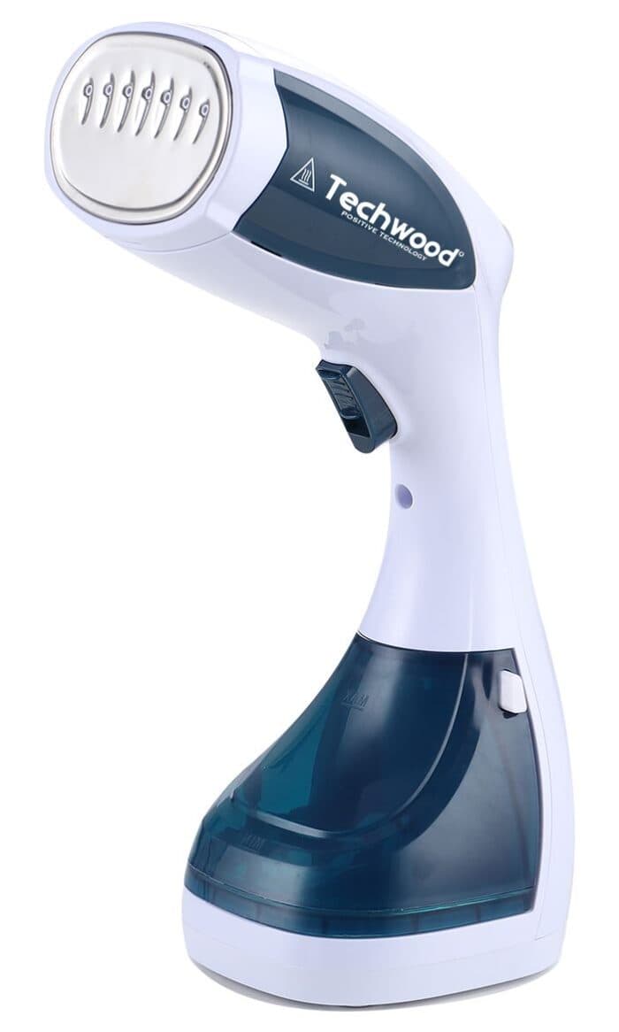 DÉFROISSEUR VERTICAL À MAIN 1500 W - BLANC &amp; BLEU - TECHWOOD - Image 2