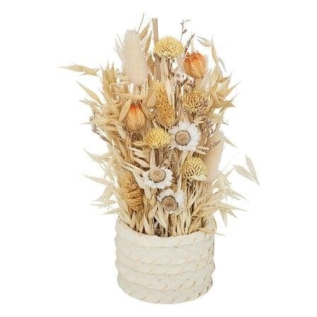 COMPOSITION FLEURS ARTIFICIELLES POT NATUREL - Image 2