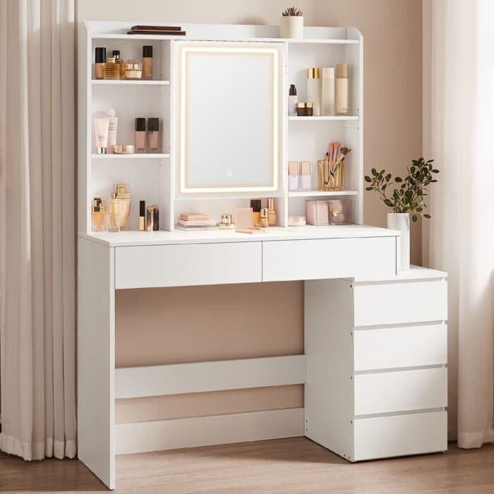 COIFFEUSE AVEC MIROIR - BLANC - Image 2