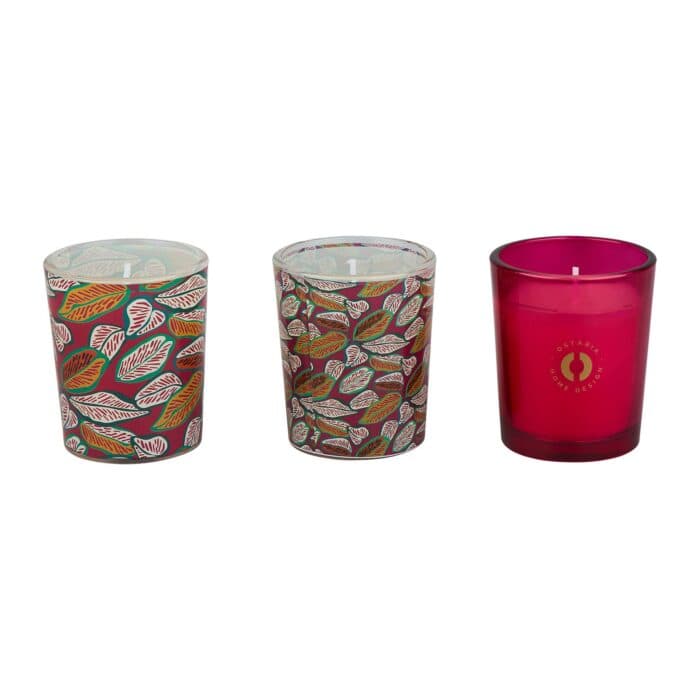 LOT 3 BOUGIES PARFUMÉES FRUITS ROUGES - Image 2