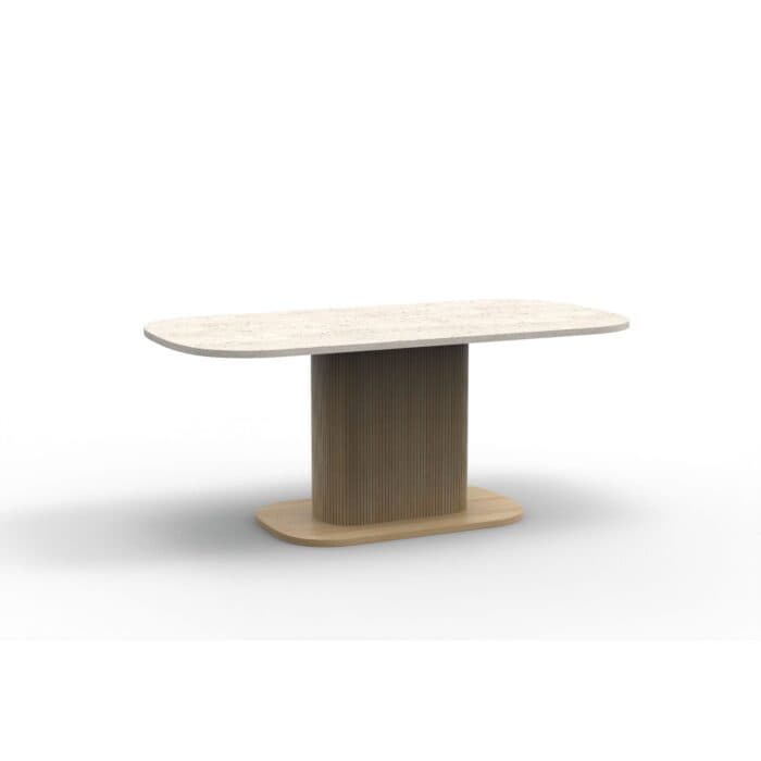 TABLE OVALE - CHENE NATUREL - Image 2