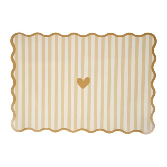 SET DE TABLE EN PLASTIQUE - BEIGE - Image 2