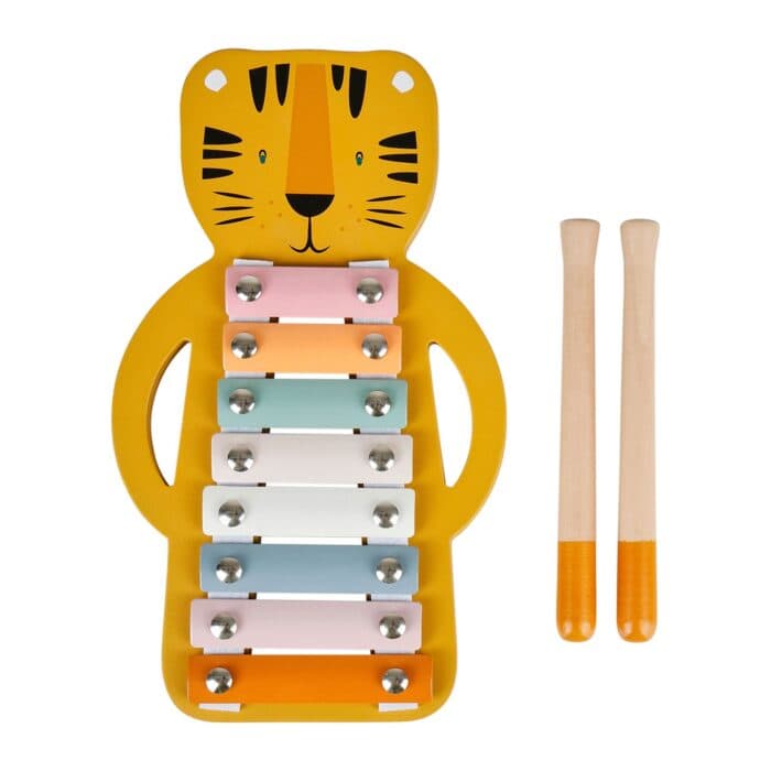 XYLOPHONE MOTIF TIGRE EN BOIS - Image 2